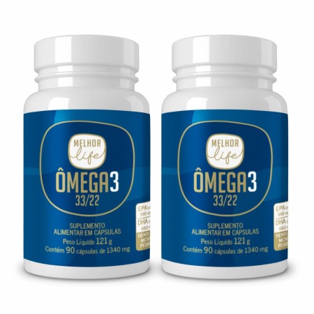 Ômega 3 - EPA (990) e DHA (660) com Vitamina E - (2 unid)