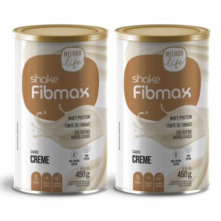 2 Shake Fibmax - 450g (sabor creme)