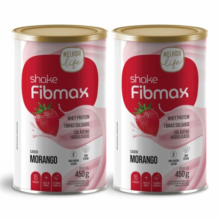 2 Shake Fibmax - 450g (sabor Morango)